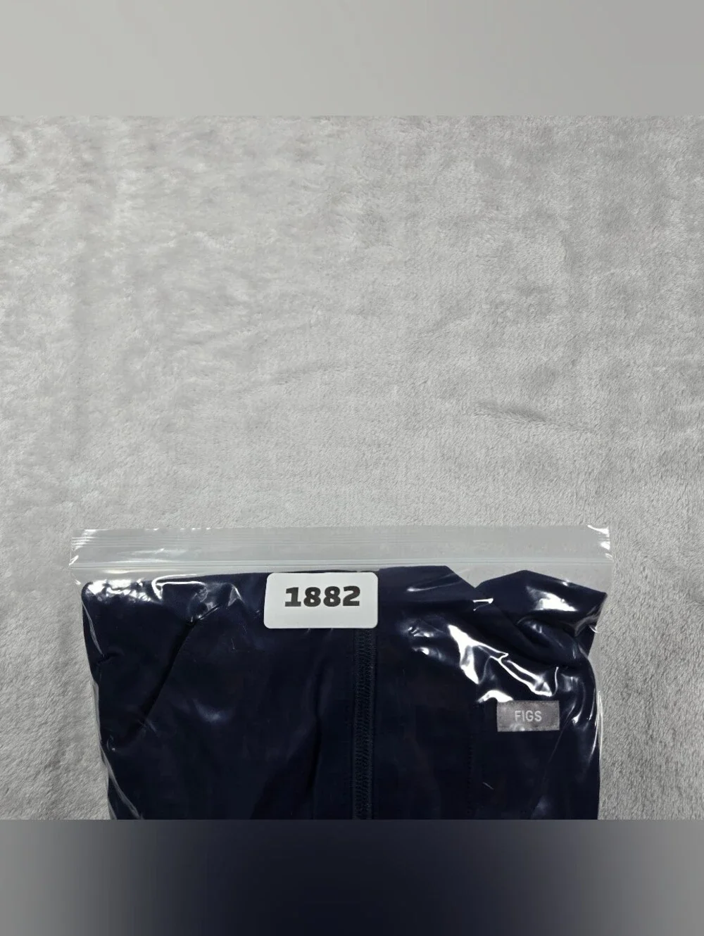 FIGS Technical Collection Full Zip Scrub Jacket Men Size 2XL XXL Navy Blue Lined